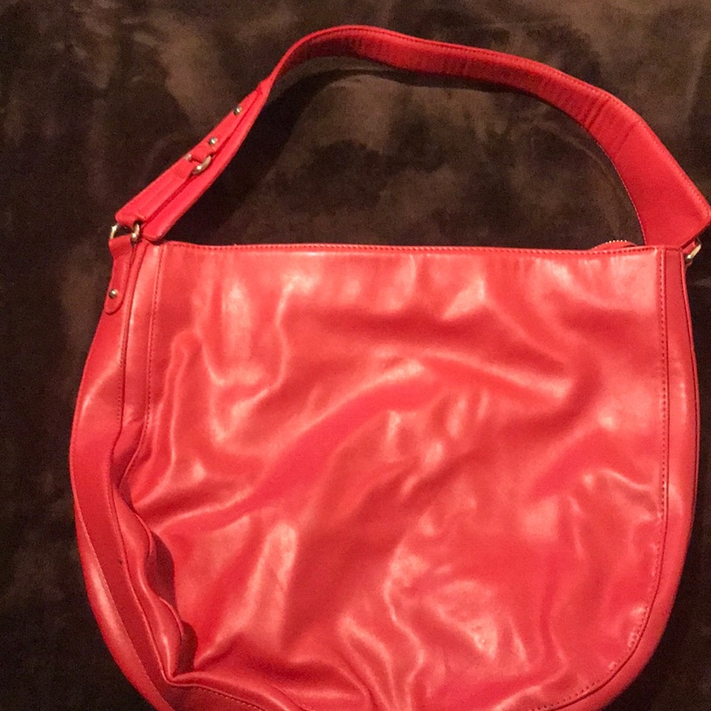 Red Hobo Shoulder Bag